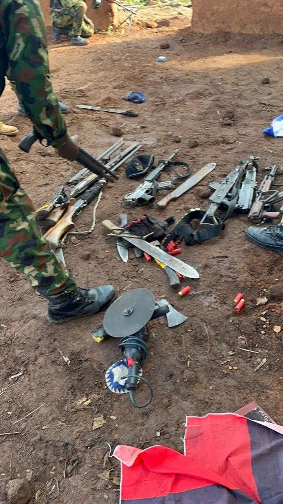 Army, DSS, raid IPOB/ESN enclave, capture gunmen, firearms