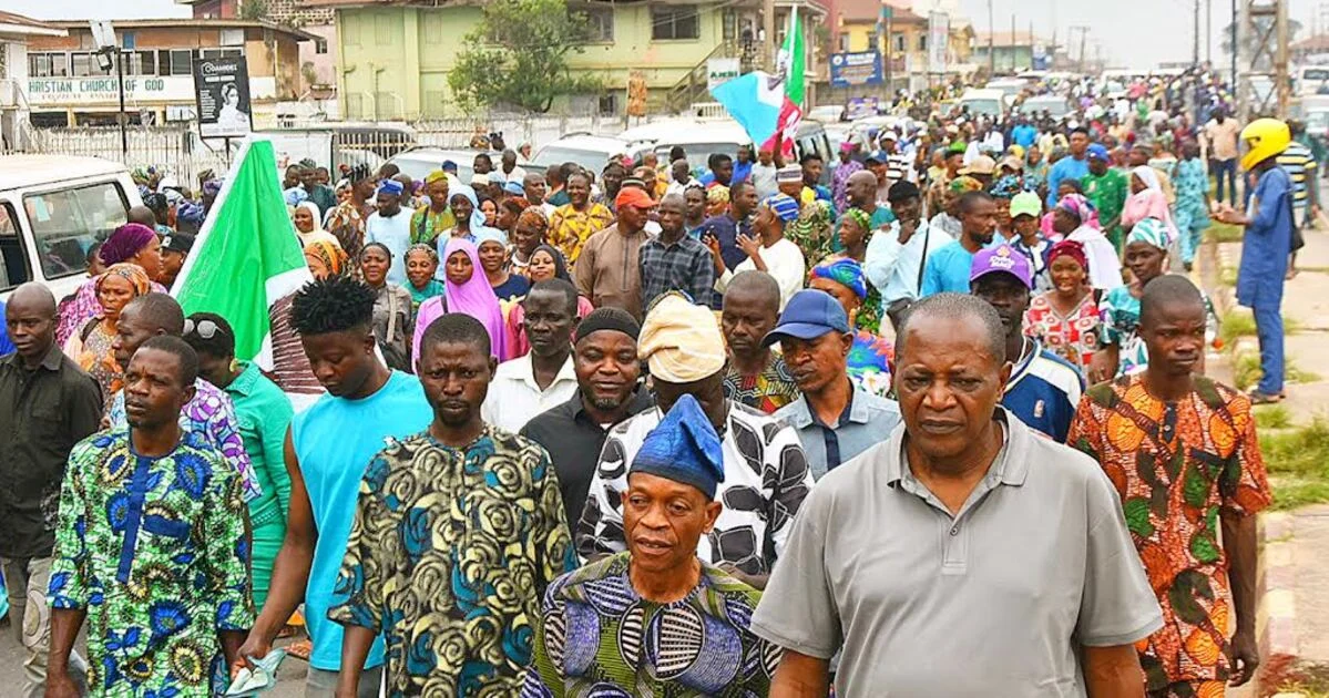 APC stages a protest march in Ibadan