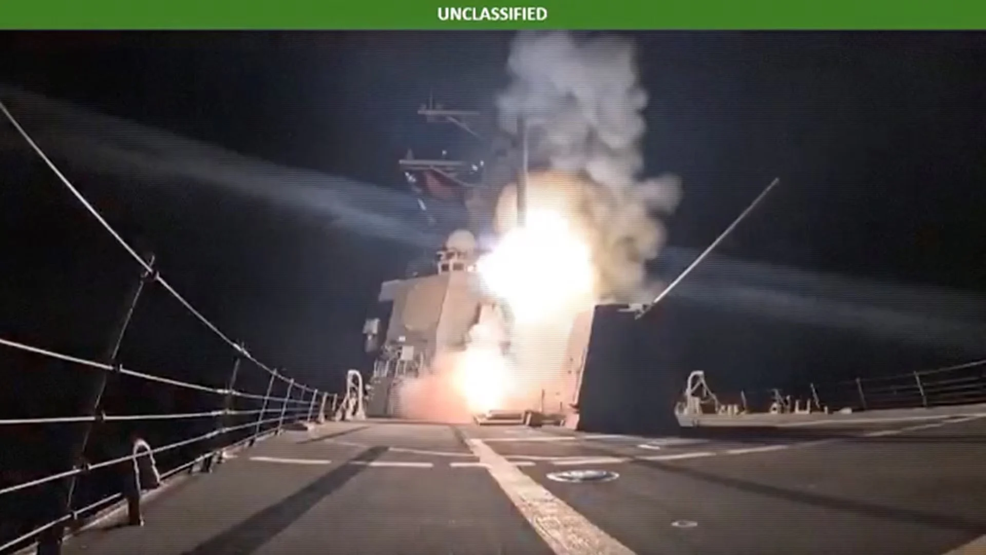 “Pentagon-released footage showing a missile launch during a U.S. military strike linked to Nigeria.”