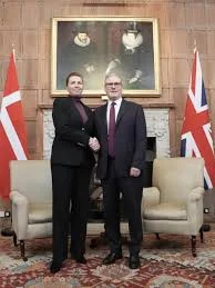 UK Prime Minister Keir Starmer and Danish Prime Minister Mette Frederiksen ahead of talks on Greenland and Arctic security.