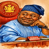 Presiding officer addresses the Nigerian Senate chamber during a plenary session