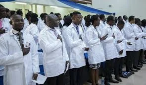 Medical doctors during housemanship training at a Nigerian teaching hospital