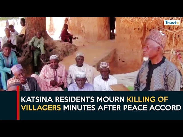 Residents mourn victims after bandits kill dozens in a daylight attack on Doma community in Katsina State