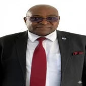 Ambassador Uzo Owunne speaking at an international policy forum in London.