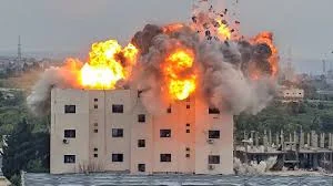 Picture of Israeli strikes expand across Lebanon as regional conflict widens