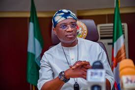 Governor Hyacinth Alia addresses guests during Benue State's 50th anniversary celebration in Makurdi, outlining his administration's long-term development vision.