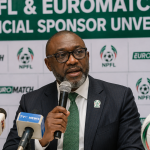 NPFL Chairman Gbenga Elegbeleye at the unveiling of EUROMATCH as the league’s new sponsor in Abuja
