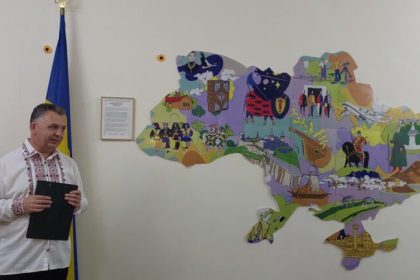 Ukraine’s Ambassador to Nigeria, Ivan Kholostenko, presents the “Puzzle of Unity” exhibition showcasing Ukrainian culture and history in Abuja.