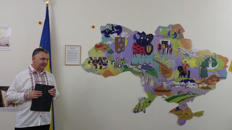 Ukraine’s Ambassador to Nigeria, Ivan Kholostenko, presents the “Puzzle of Unity” exhibition showcasing Ukrainian culture and history in Abuja.