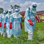Health workers responding to Ebola outbreak in the Democratic Republic of the Congo.