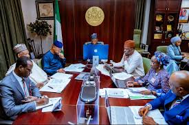 Vice President Kashim Shettima presiding over a National Economic Council meeting.