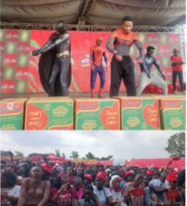 Ice Prince performing at the Indomie Palooza concert in Abuja