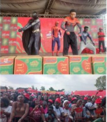 Ice Prince performing at the Indomie Palooza concert in Abuja