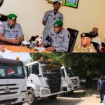Operation Whirlwind officials hand over five tanker trucks carrying suspected diverted diesel to the NMDPRA for investigation.