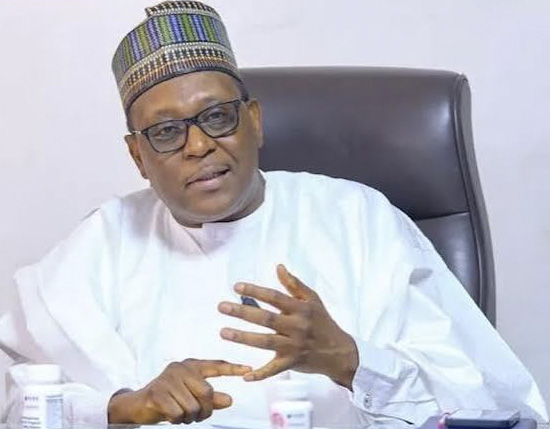 Health Minister Muhammad Pate briefs journalists on Nigeria’s Ebola response.