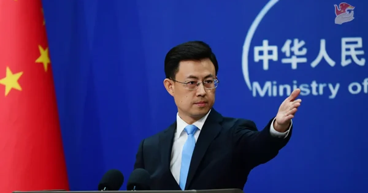China’s Foreign Ministry spokesperson Guo Jiakun speaks at a regular press briefing.