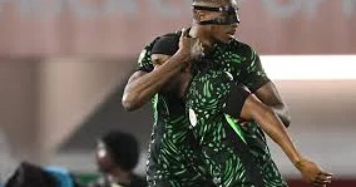 Super Eagles players celebrate after scoring during Nigeria’s 4–0 win over Mozambique in the AFCON 2025 quarter-final.