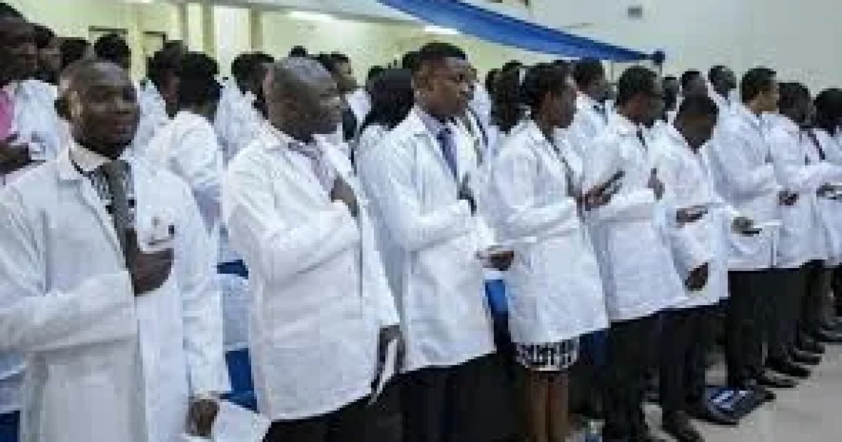 Medical doctors during housemanship training at a Nigerian teaching hospital