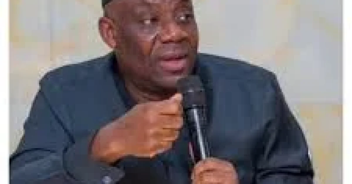 Dr. Tunji Alausa, Nigeria’s Minister of Education, speaking at a podium while addressing an audience.