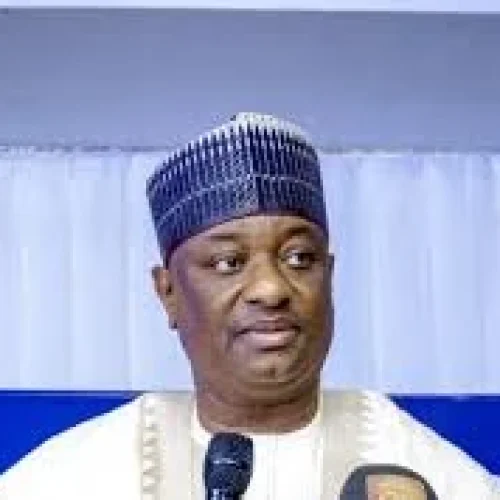 Minister of Aviation and Aerospace Development, Festus Keyamo, at the groundbreaking ceremony for the new NAMA headquarters in Abuja.