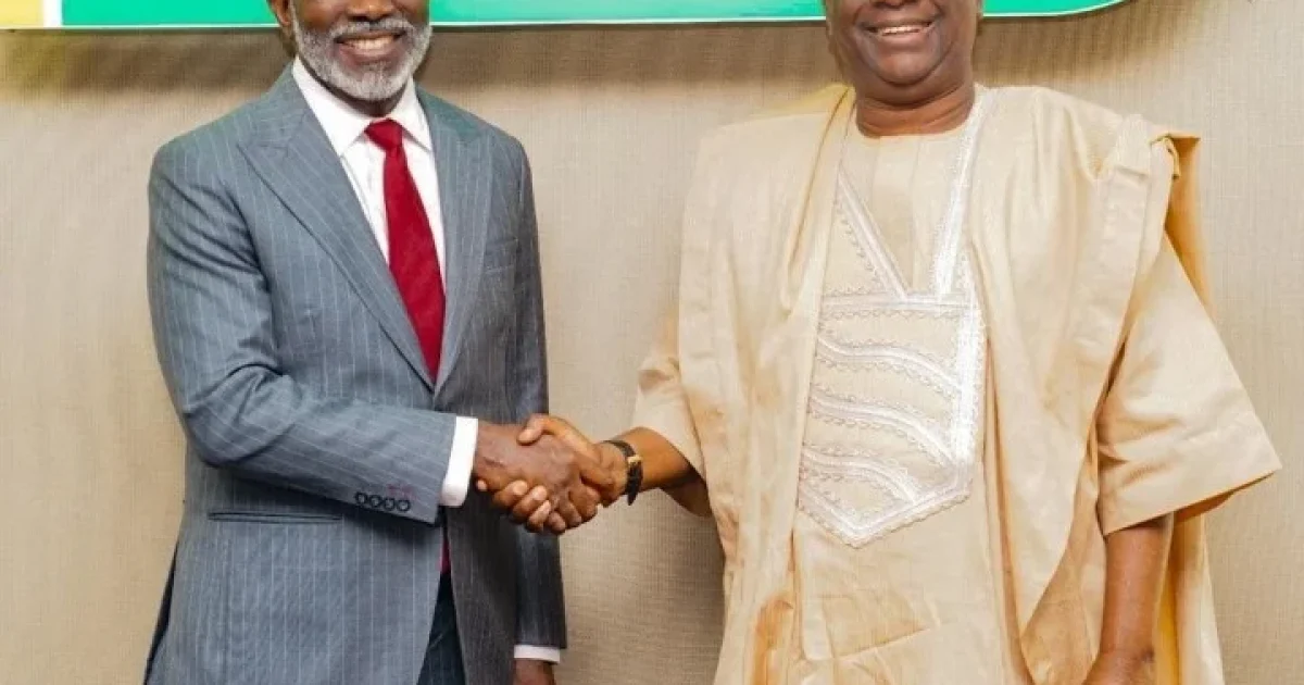 L-R : The Executive Secretary, NSDC, Mr Kamar Bakrin and the Director-General of the NGF, Dr Abdulateef Shittu duringva meeting to ease the growth of sugar projects and accelerate industrial development in states