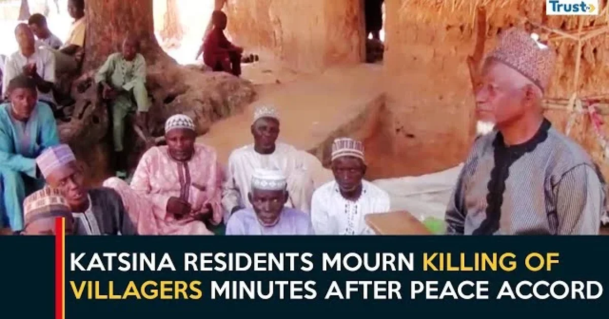Residents mourn victims after bandits kill dozens in a daylight attack on Doma community in Katsina State