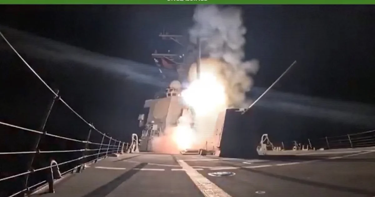 “Pentagon-released footage showing a missile launch during a U.S. military strike linked to Nigeria.”
